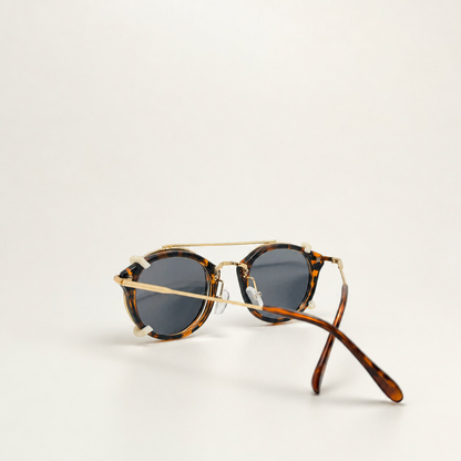 Classic Double Lens Retro Steampunk Design Unisex Sunglasses