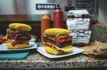 Burger Socks | Gift For Men and Women - 3 pairs | Universal Size (US Mens & Womens)