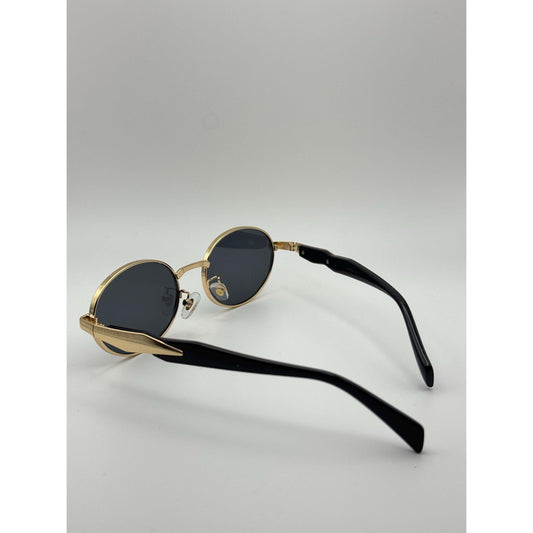 Vintage-Inspired Oval Sunglasses: Retro Steampunk Gothic Unisex Eyewear for Festivals & Summer