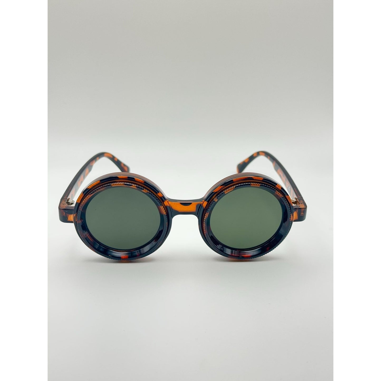 Adjustable Tint Steampunk Goggles: Lightweight UV400 Round Sunglasses for Festivals & Cosplay