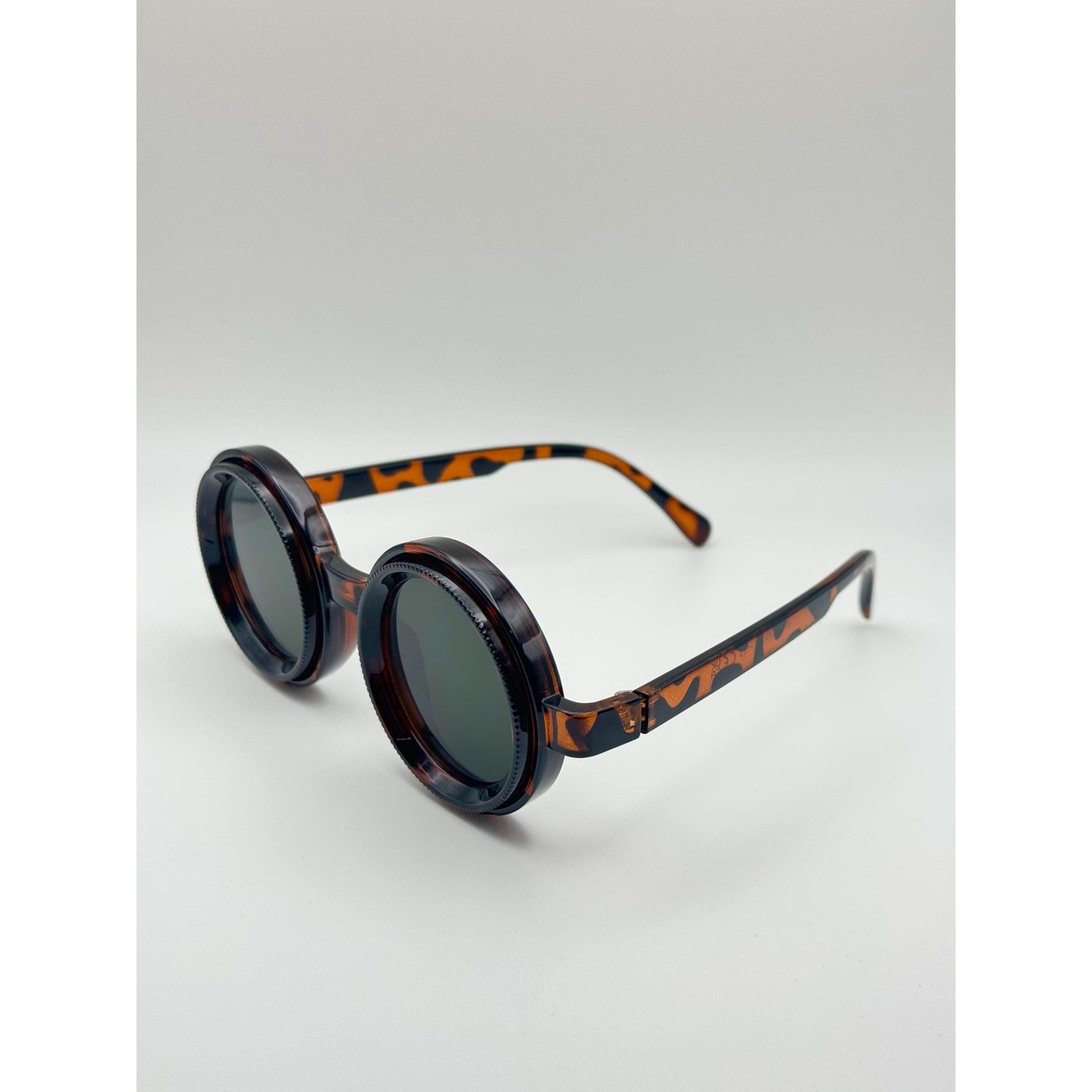 Adjustable Tint Steampunk Goggles: Lightweight UV400 Round Sunglasses for Festivals & Cosplay