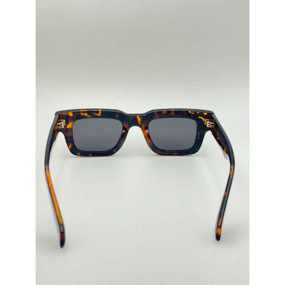 Polarized Square Sunglasses Uv400 Retro Unisex Tortoise Black adjustable tint sunglasses - View 4