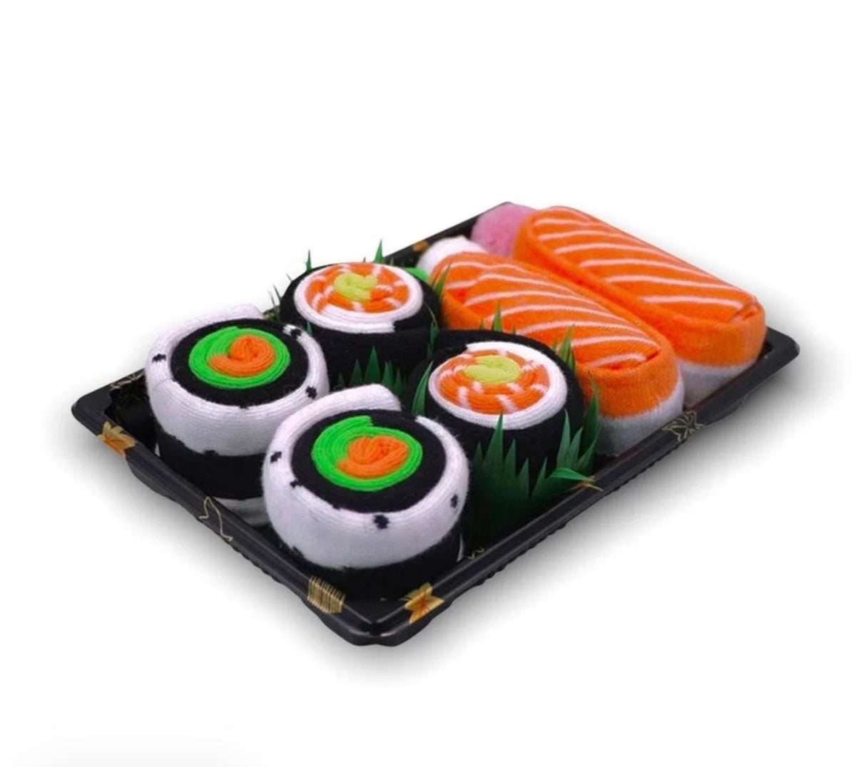 Sushi, Burger, Pizza Funny Food Socks Gift Set  Rolled Cotton Gift for Men & Women