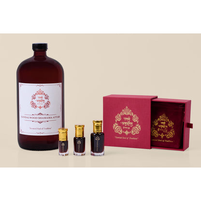 Sandalwood Shamama Attar Perfume Oil Vegan Alcohol Free Handmade Fragrance Gift Set - Alcohol-Free Traditional Indian Attar Perfume Oil - View 3