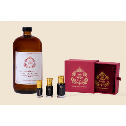 Kasturi Attar Perfume Oil Vegan Musk Sandalwood Handmade In Kannauj Alcohol Free Unisex Luxury Gift - Alcohol-Free Traditional Indian Attar Perfume Oil - View 3