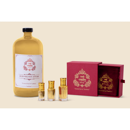 Oud Velvet Attar Perfume Oil Handmade Kannauj Fragrance Natural Long Lasting Unisex Essential Oil - Alcohol-Free Traditional Indian Attar Perfume Oil - View 3