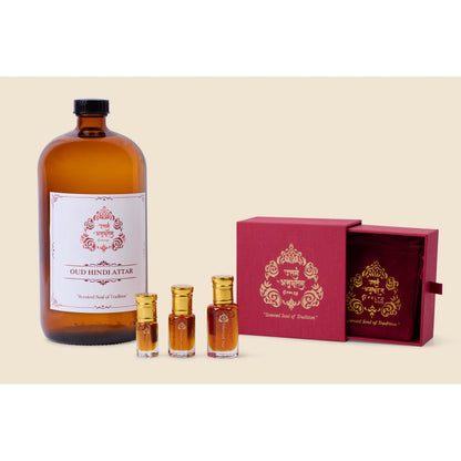 Oud Hindi Attar Perfume Oil Traditional Indian Agarwood Vegan Alcohol Free - Alcohol-Free Traditional Indian Attar Perfume Oil - View 3