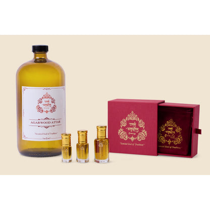 Handmade Agarwood Oud Attar Vegan Alcohol Free Perfume Oil Gift - Alcohol-Free Traditional Indian Attar Perfume Oil - View 3