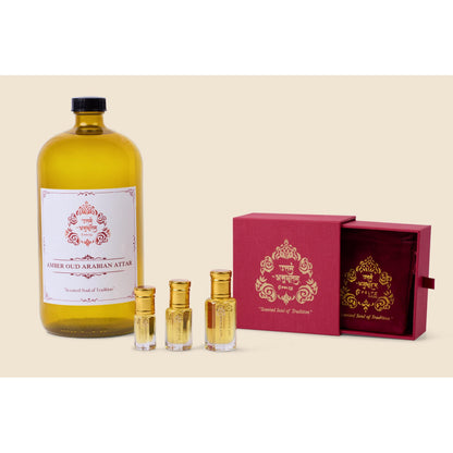 Amber Oud Arabian Attar Perfume Oil Vegan Alcohol Free Luxury Scent - Alcohol-Free Traditional Indian Attar Perfume Oil - View 3