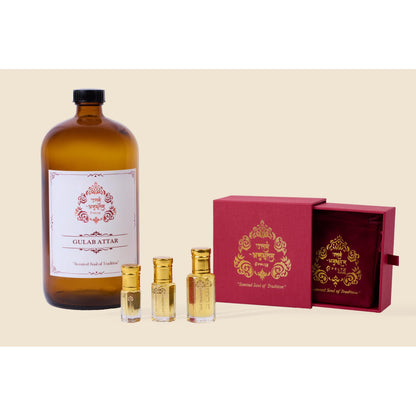 Pure Rose Attar Perfume Oil Natural Vegan Alcohol Free - Alcohol-Free Traditional Indian Attar Perfume Oil - View 3