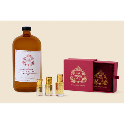 Lily Attar Perfume Oil Natural Floral Fragrance Sandalwood Base - Alcohol-Free Traditional Indian Attar Perfume Oil - View 3