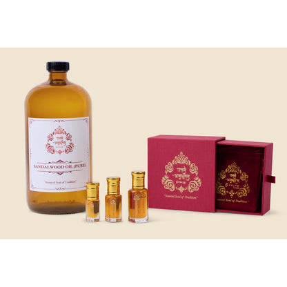 Pure Sandalwood Oil Attar Natural Perfume Oil Alcohol Free Aromatherapy Essential Oil Unisex Fragrance - Alcohol-Free Traditional Indian Attar Perfume Oil - View 3
