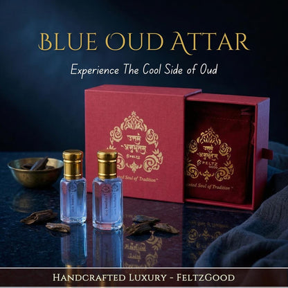 Blue Oud Attar | Alcohol-Free Fragrance | Sandalwood-Based Perfume