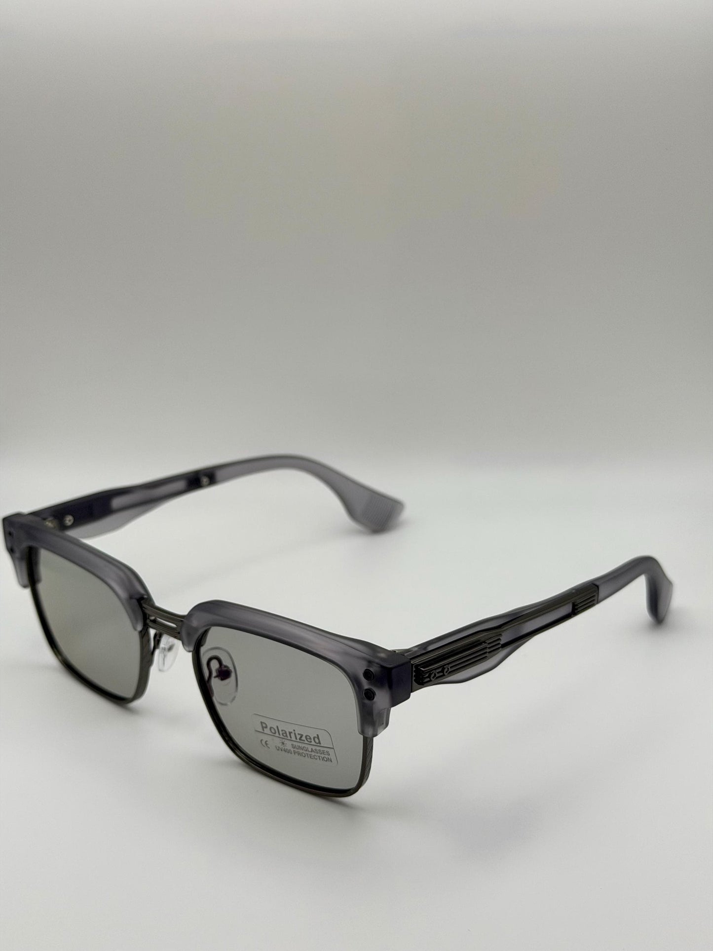 Vintage Polarized Shades | Retro Square UV400 Eyewear | Acetate Frame Style