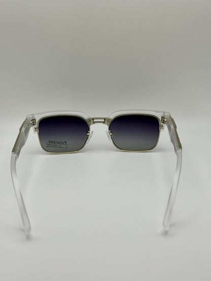 Vintage Polarized Shades | Retro Square UV400 Eyewear | Acetate Frame Style