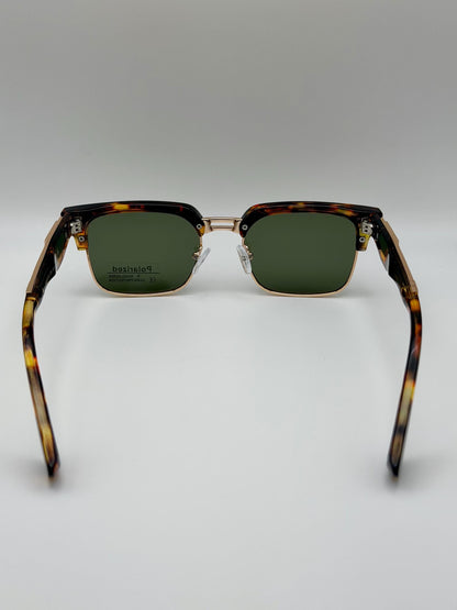Vintage Polarized Shades | Retro Square UV400 Eyewear | Acetate Frame Style