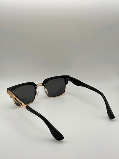 Vintage Polarized Shades | Retro Square UV400 Eyewear | Acetate Frame Style