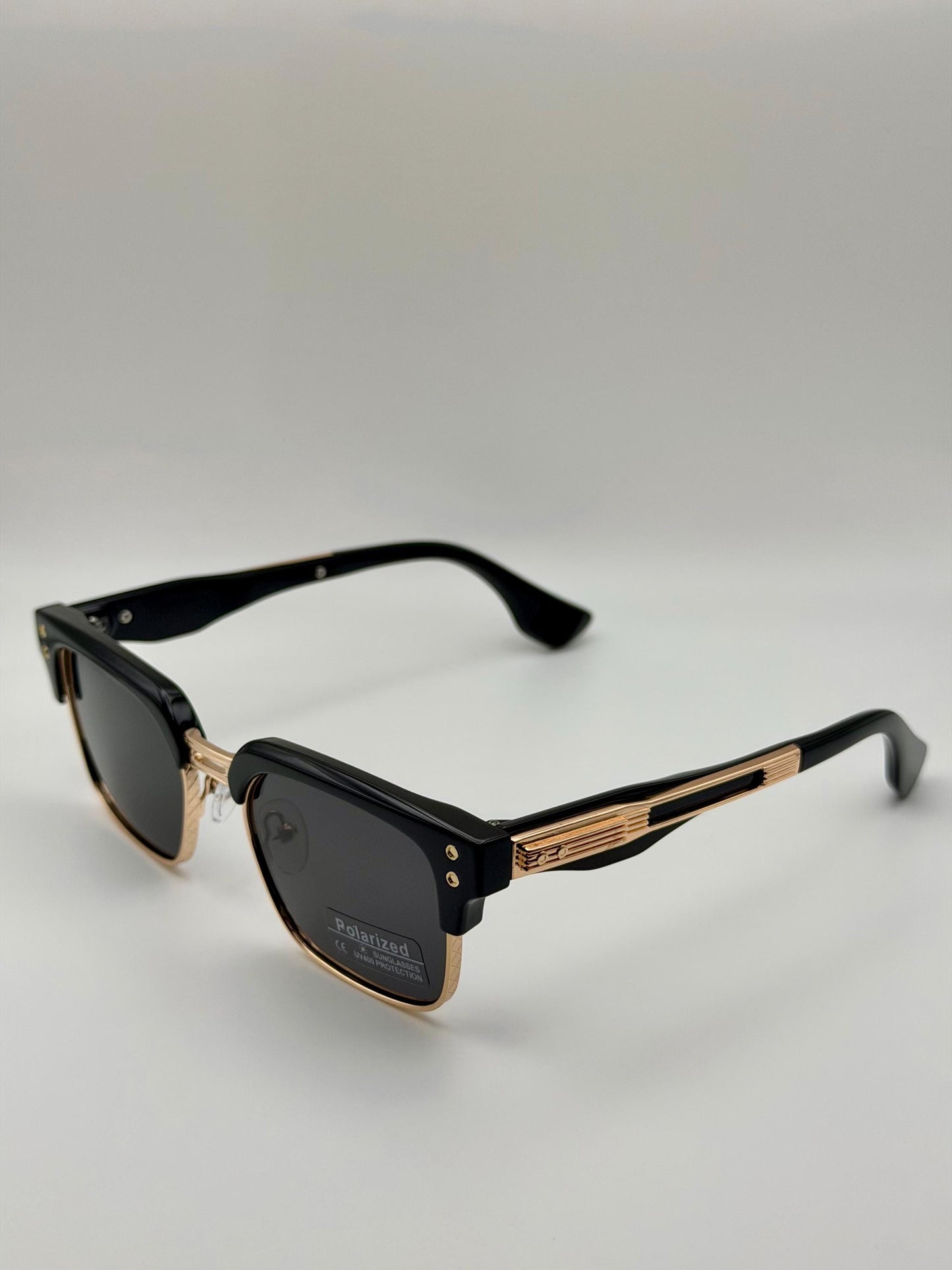 Vintage Polarized Shades | Retro Square UV400 Eyewear | Acetate Frame Style