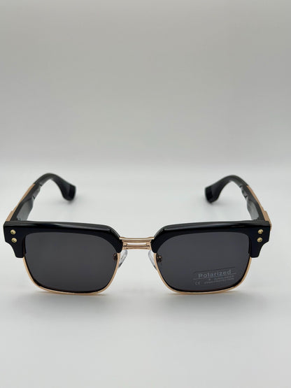 Vintage Polarized Shades | Retro Square UV400 Eyewear | Acetate Frame Style