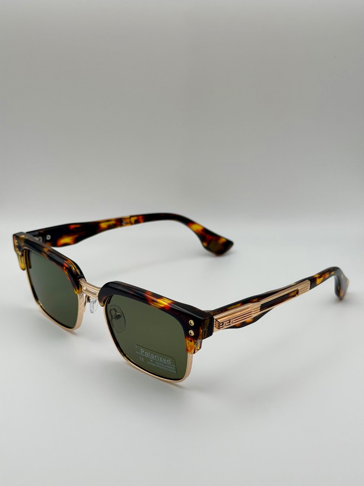 Vintage Polarized Shades | Retro Square UV400 Eyewear | Acetate Frame Style