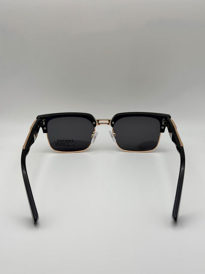 Vintage Polarized Shades | Retro Square UV400 Eyewear | Acetate Frame Style