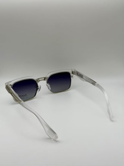Vintage Polarized Shades | Retro Square UV400 Eyewear | Acetate Frame Style