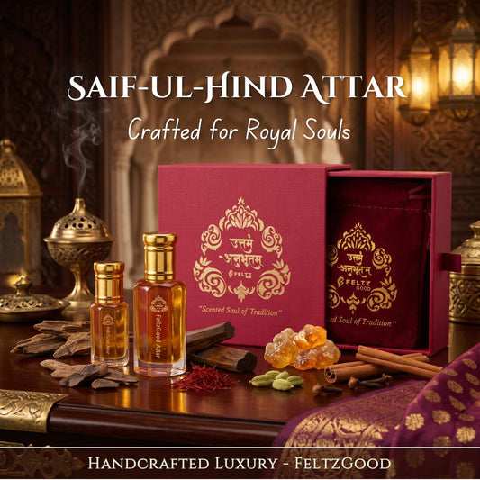 Saif-ul-Hind Attar | Handmade Kannauj Perfume | Alcohol-Free Oriental Scent | Unisex Fragrance