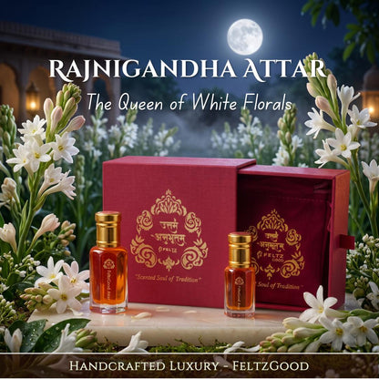 Rajnigandha Attar | Tuberose Fragrance | Handmade Kannauj Perfume | Alcohol-Free Floral Scent