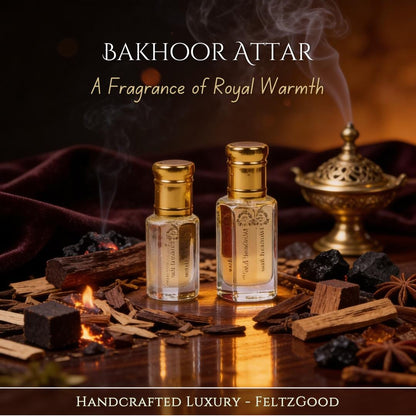 Bakhoor Attar | Handmade Kannauj Fragrance | Alcohol-Free Arabian Scent | Smoky Woody Unisex