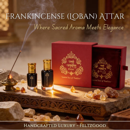 Frankincense Attar | Loban Fragrance | Handmade in Kannauj | Alcohol-Free Unisex Scent