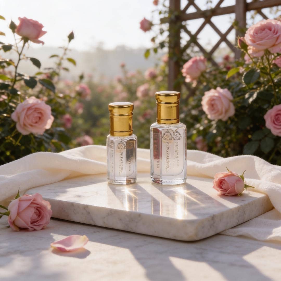 Bulgarian Rose Perfume Oil | Floral Scent from Bulgaria's Valley | Alcohol-Free