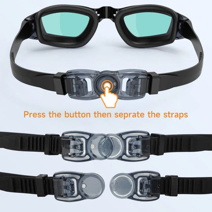 Anti Fogging Mystic Blue Swimming Goggles Sunglasses adjustable tint sunglasses - View 3